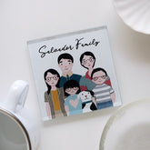 You, Me, and Family Personalized Coaster
